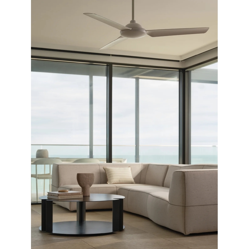 BAYSIDE 21302449 - Ventilateur de plafond SOMERSET Ø 122 cm blanc + télécommande