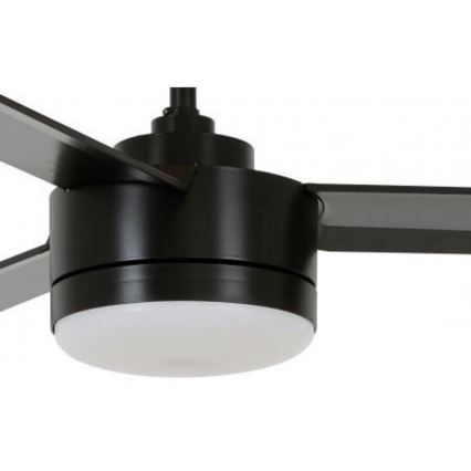 BAYSIDE 213033 - Ventilateur de plafond LED LAGOON GX53/17W/230V noir + télécommande