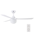 BAYSIDE 531016 - Ventilateur de plafond MEGARA 2xE14/15W/230V blanc + télécommande