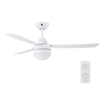 BAYSIDE 531016 - Ventilateur de plafond MEGARA 2xE14/15W/230V blanc + télécommande