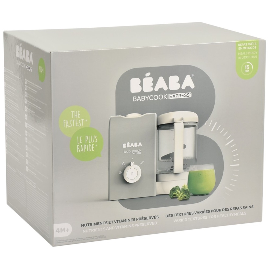 Beaba - 2-in-1 stoomkoker BABYCOOK EXPRESS grijs
