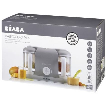 Beaba - Stoomkoker met blender BABYCOOK PLUS grijs