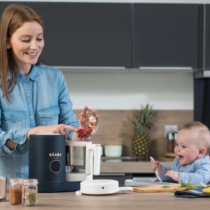 Beaba - Cuiseur vapeur 2en1 BABYCOOK NEO bleu/blanc