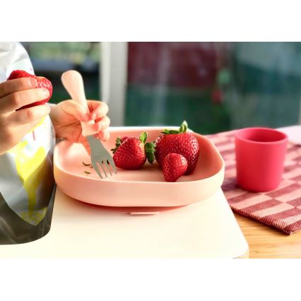 Beaba - Kindermaaltijdset Roze 4-delig