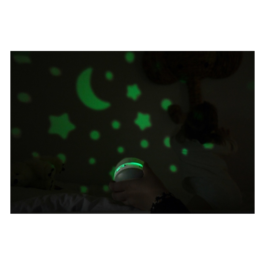 Beaba - PIXIE-projector met melodie USB/5V 1300 mAh groen