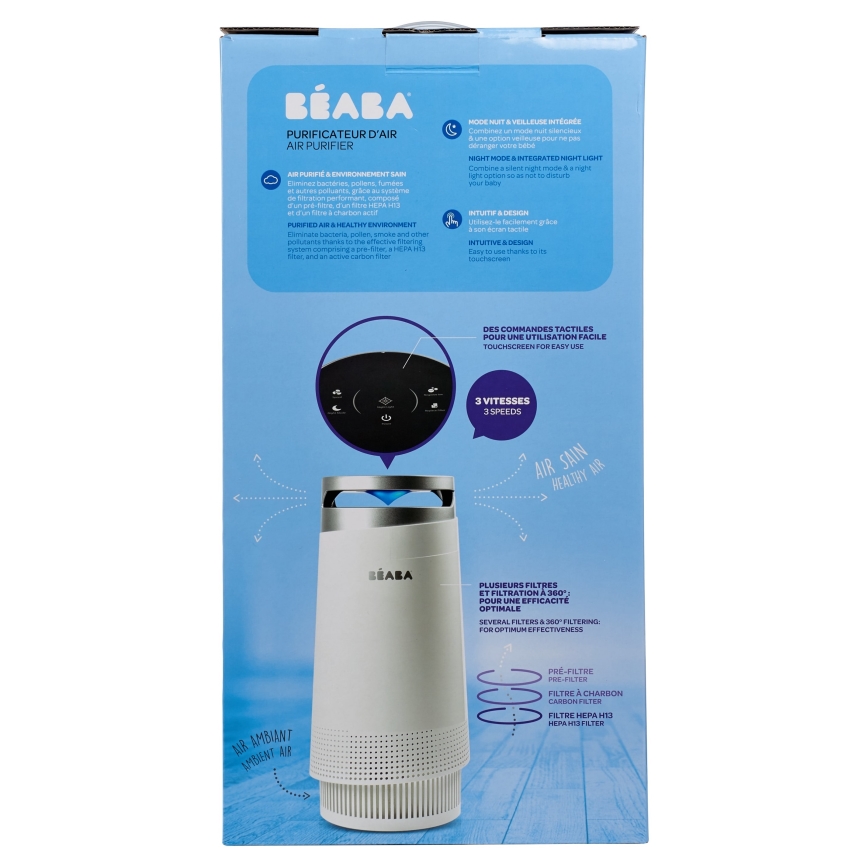 Beaba - Purificateur d'air avec filtre combiné 120 m3/h 35W/230V/30-52 dB