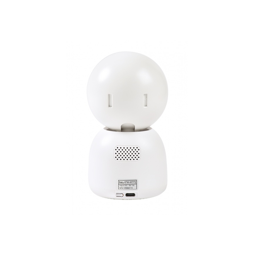 Beaba - Slimme oplaadbare babyfoon met monitor ZEN NIGHT 720p 5V 4000 mAh Wi-Fi wit