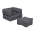 Bean bag avec repose-pieds 65x40 cm gris