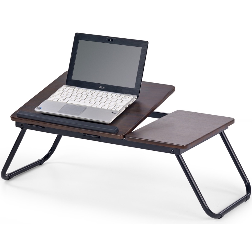 Bedtafel 23x60 cm zwart/bruin