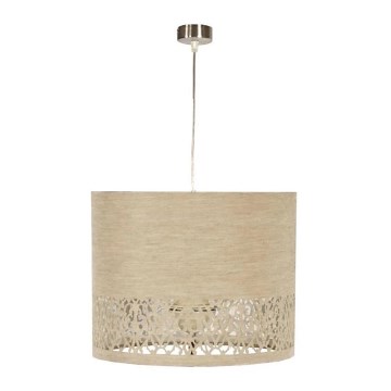 Beige Hanglamp aan koord ARABESCA 1x E27 / 60W / 230V