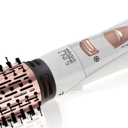 Bellissima 11726 - Hete-luchtborstel 5-in-1 MY PRO 1000 W/230 V wit/roségoud