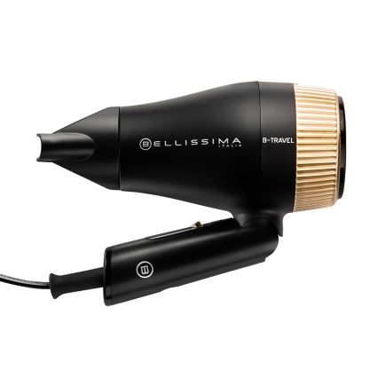 Bellissima 11872 - Sèche-cheveux de voyage B-TRAVEL 1400W/230V noir/doré