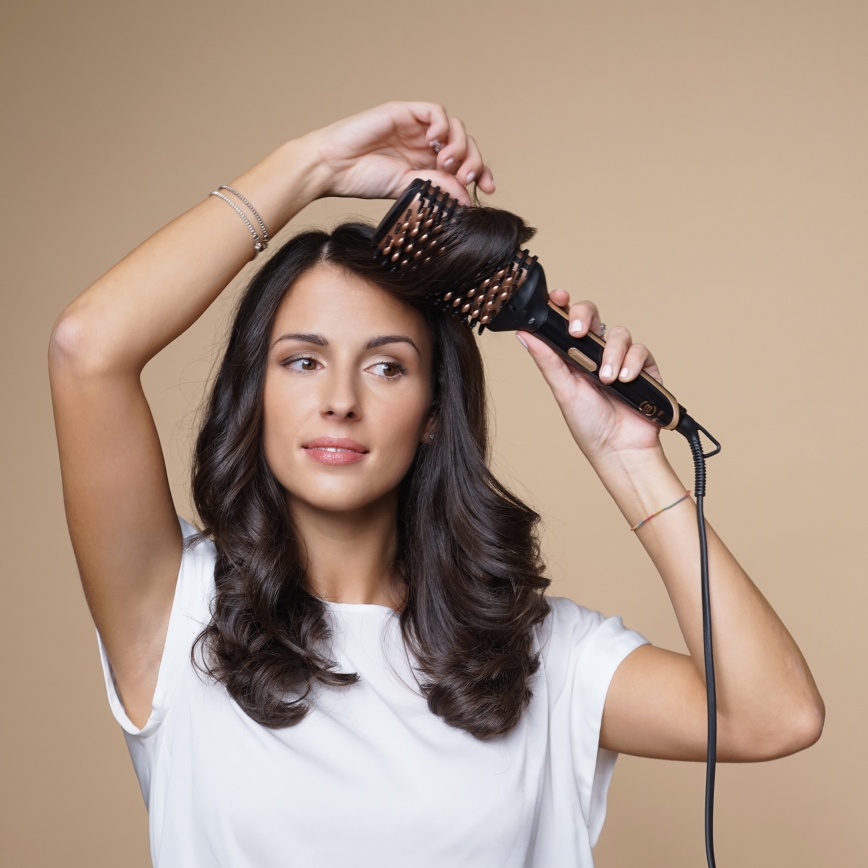 Bellissima 11879 - Brosse soufflante MAGIC SHINY BRUSH 73W/230V Or rose