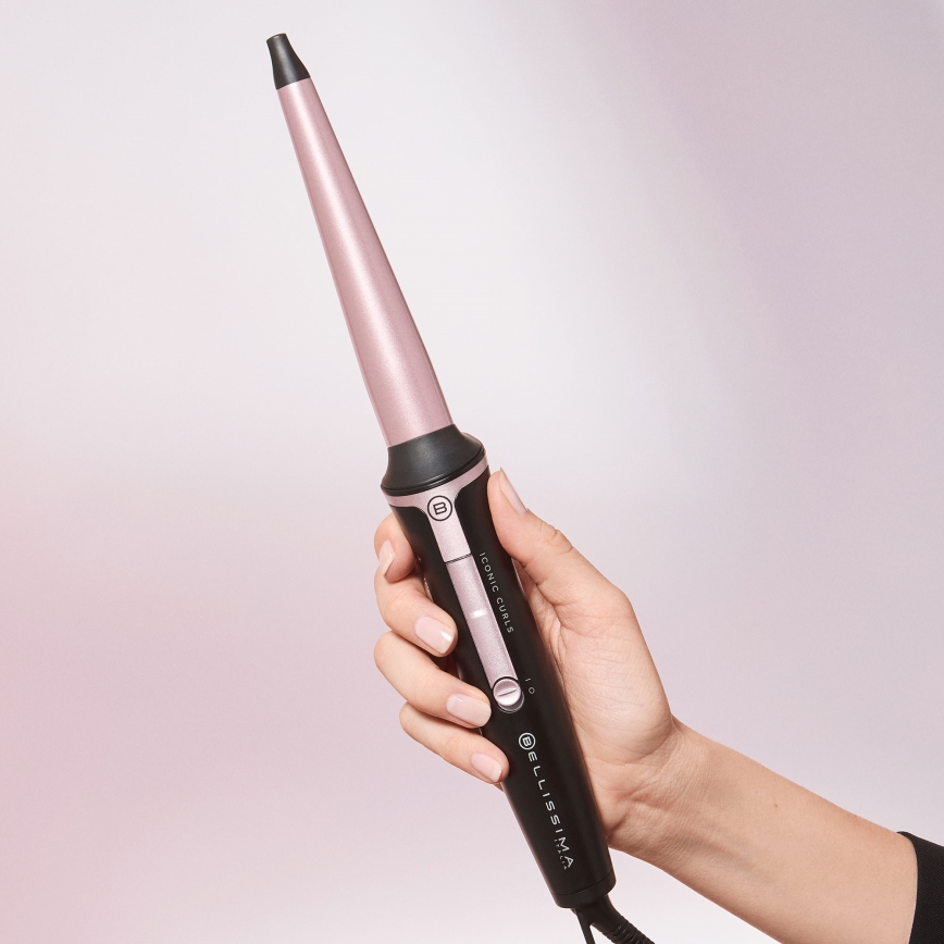 Bellissima 11949 - Fer à friser conique 40W/230V noir/rose