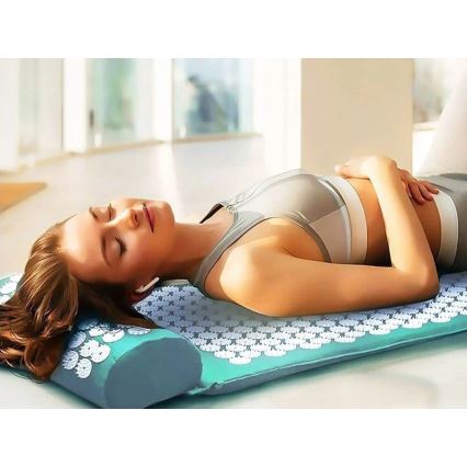 Beper - Acupressuurmat en kussen, mintgroen