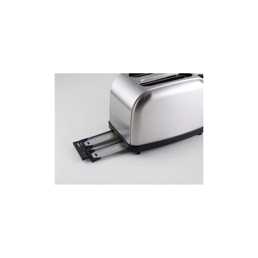 Beper - Broodrooster met twee sleuven 900W/230V roestvrij staal