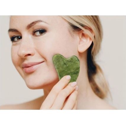 Beper - Gezichtsroller en Gua Sha-steen van jade