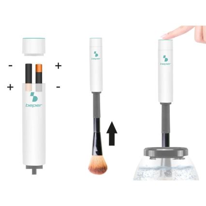 Beper - Make-upkwastenreiniger 2xAAA