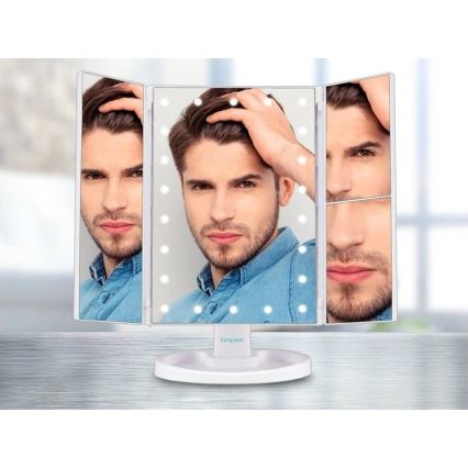 Beper - Make-upspiegel met LED-verlichting 4xAAA/5V