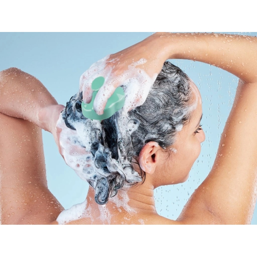 Beper - Massageborstel voor de hoofdhuid, mintgroen