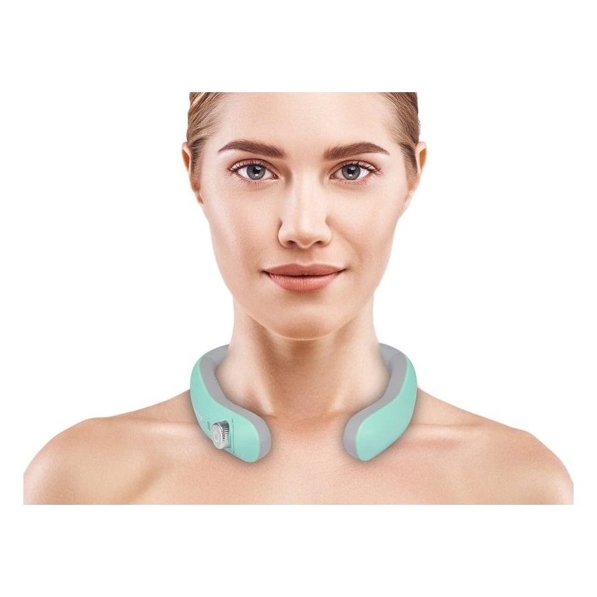 Beper - Oplaadbaar EMS-nekmassageapparaat 5V/900 mAh mintgroen