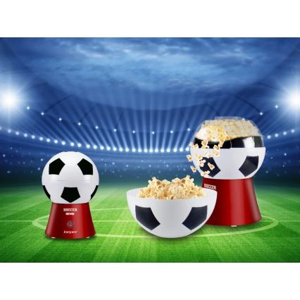 Beper - Popcornmaker 1200W/230V voetbal/rood