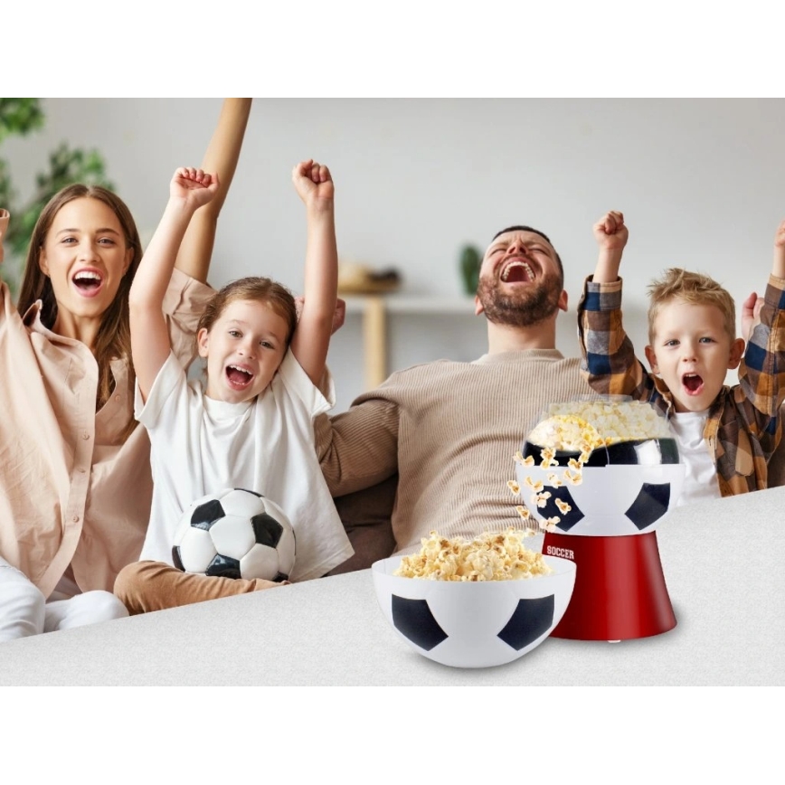 Beper - Popcornmaker 1200W/230V voetbal/rood
