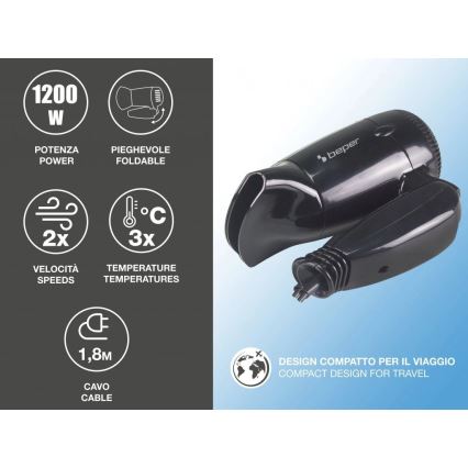 Beper - Reisföhn 1200W/230V