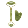 Beper - Rouleau de massage et pierre Gua Sha en néphrite