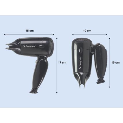 Beper - Sèche-cheveux de voyage 1200W/230V