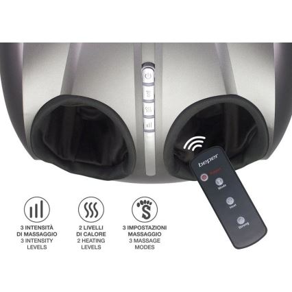 Beper - Voetmassageapparaat SHIATSU 36W/230V + afstandsbediening