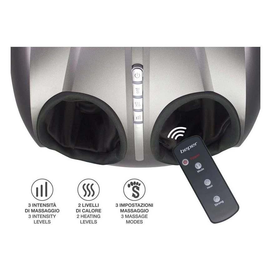 Beper - Voetmassageapparaat SHIATSU 36W/230V + afstandsbediening