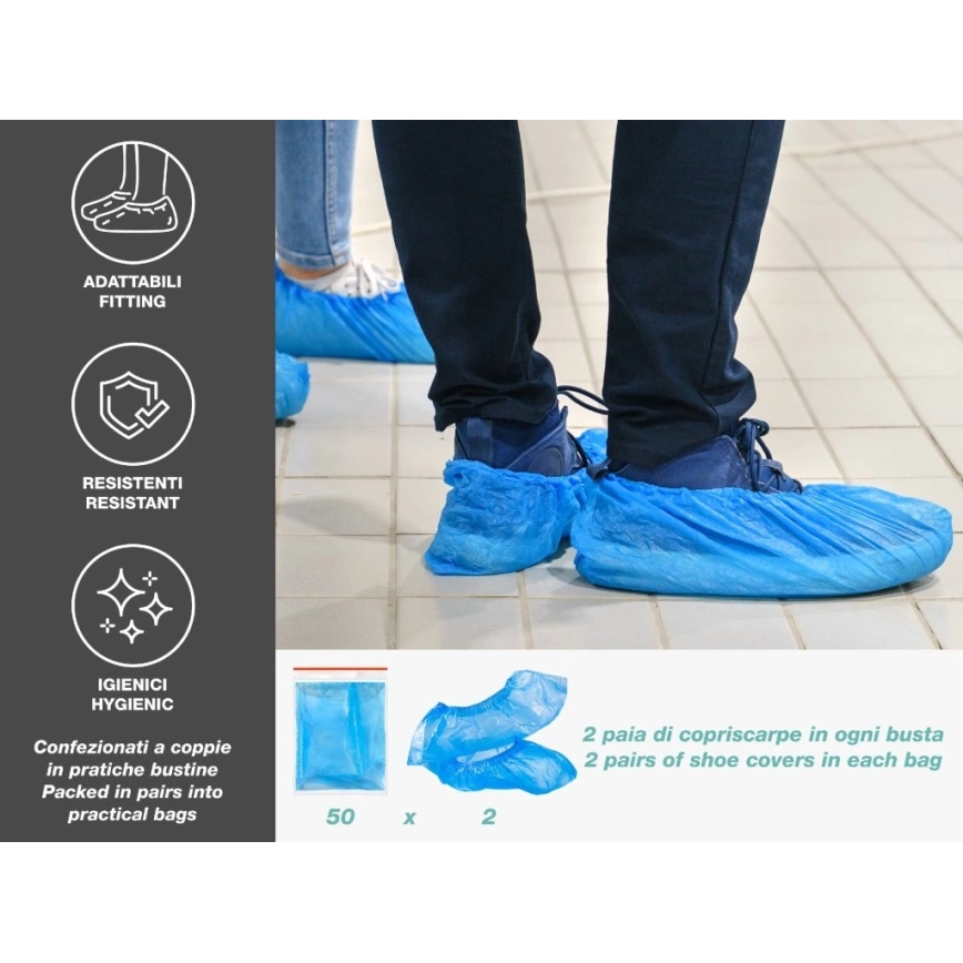 Beper - Sur-chaussures, lot de 100 pièces