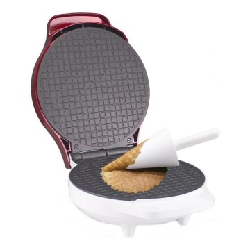 Beper - Wafelijzer 2-in-1 1000 W/230 V rood