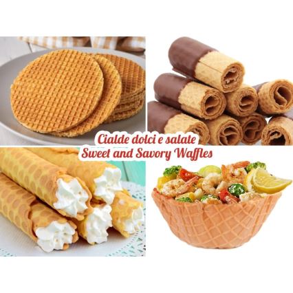 Beper - Wafelijzer 2-in-1 1000 W/230 V rood