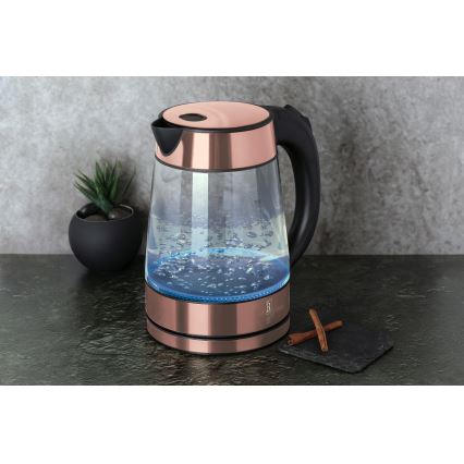 BerlingerHaus - Bouilloire 1,7 l 2200W/230V acier inoxydable/or rose