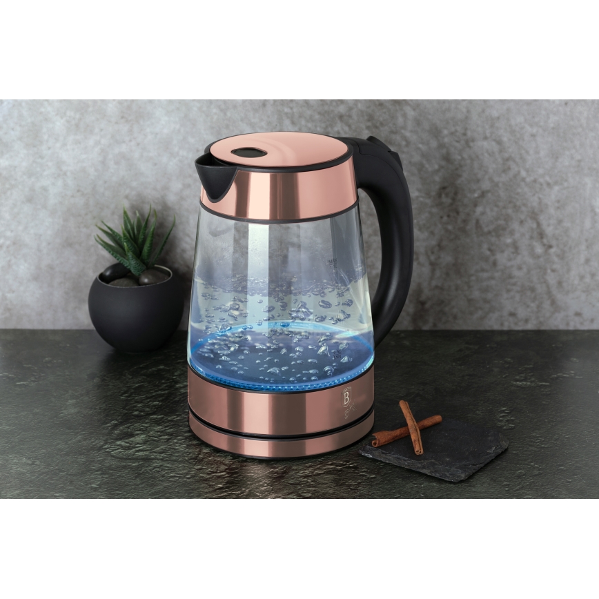BerlingerHaus - Bouilloire 1,7 l 2200W/230V acier inoxydable/or rose
