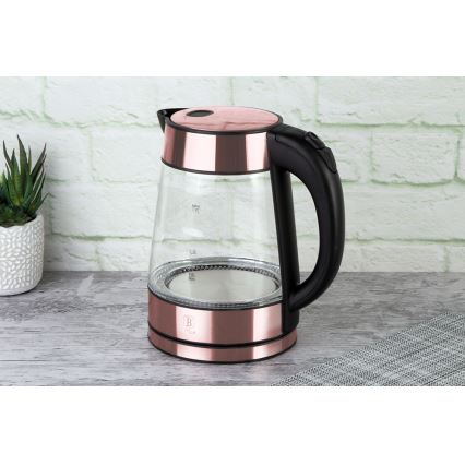 BerlingerHaus - Bouilloire 1,7 l 2200W/230V acier inoxydable/or rose
