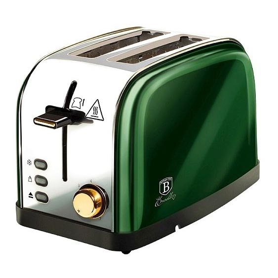 BerlingerHaus - Broodrooster met twee openingen 850W/230V roestvrij staal/groen