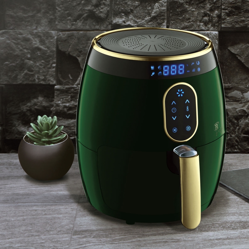 BerlingerHaus - Friteuse à air chaud 3,2 l 1350W/230V/30min verte/dorée