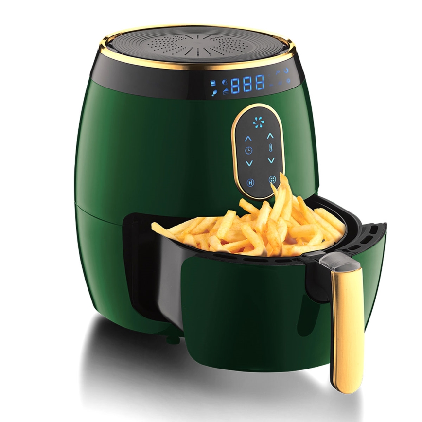 BerlingerHaus - Friteuse à air chaud 3,2 l 1350W/230V/30min verte/dorée