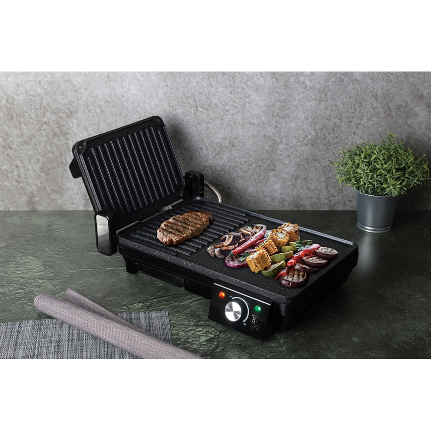 BerlingerHaus - Gril de contact multifonctionnel 2000W/230V noir