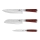 BerlingerHaus - Lot de couteaux en acier inoxydable 3 pièces bois/acier inoxydable