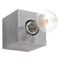 Betonnen wandlamp ABEL 1x E27 / 60W / 230V