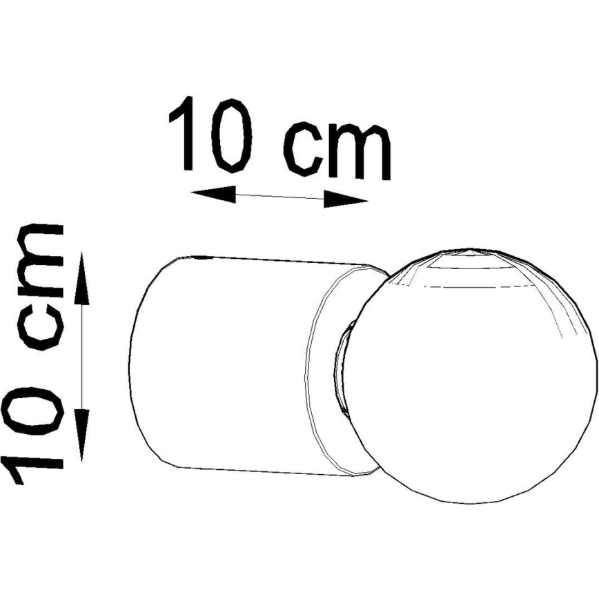 Betonnen Wandlamp SALGADO 1x E27 / 60W / 230V