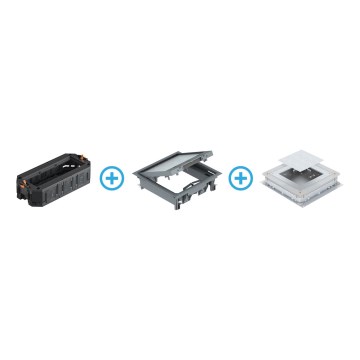 BETTERMANN - Boîtier encastré pour béton 12 modules (6 appareils 45x45)