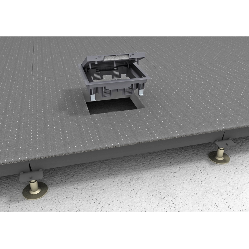 BETTERMANN - Boîtier encastré pour double plancher 12 modules (6 appareils 45x45)