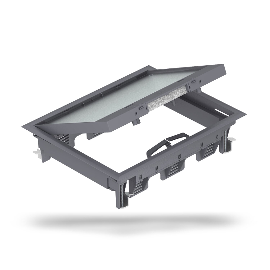BETTERMANN - Boîtier encastré pour double plancher 18 modules (9 appareils 45x45)