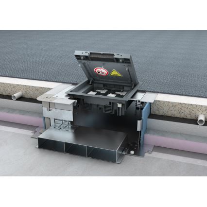 BETTERMANN - Vloerdoos voor dubbele vloeren 12 modules (6 apparaten 45x45)