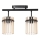 Bevestigde hanglamp 2xE27/60W/230V zwart/gerookt